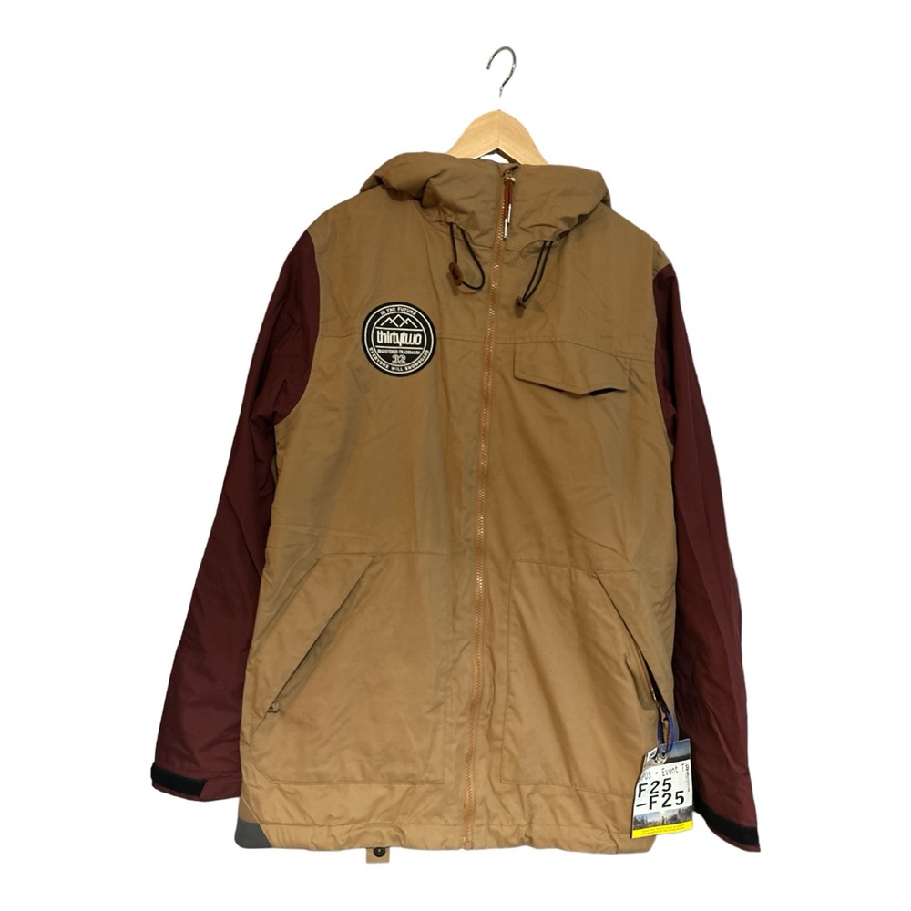 THIRTYTWO SESH MEN’S SNOWBOARD JACKET - CLOVE/BURGUNDY Size S
